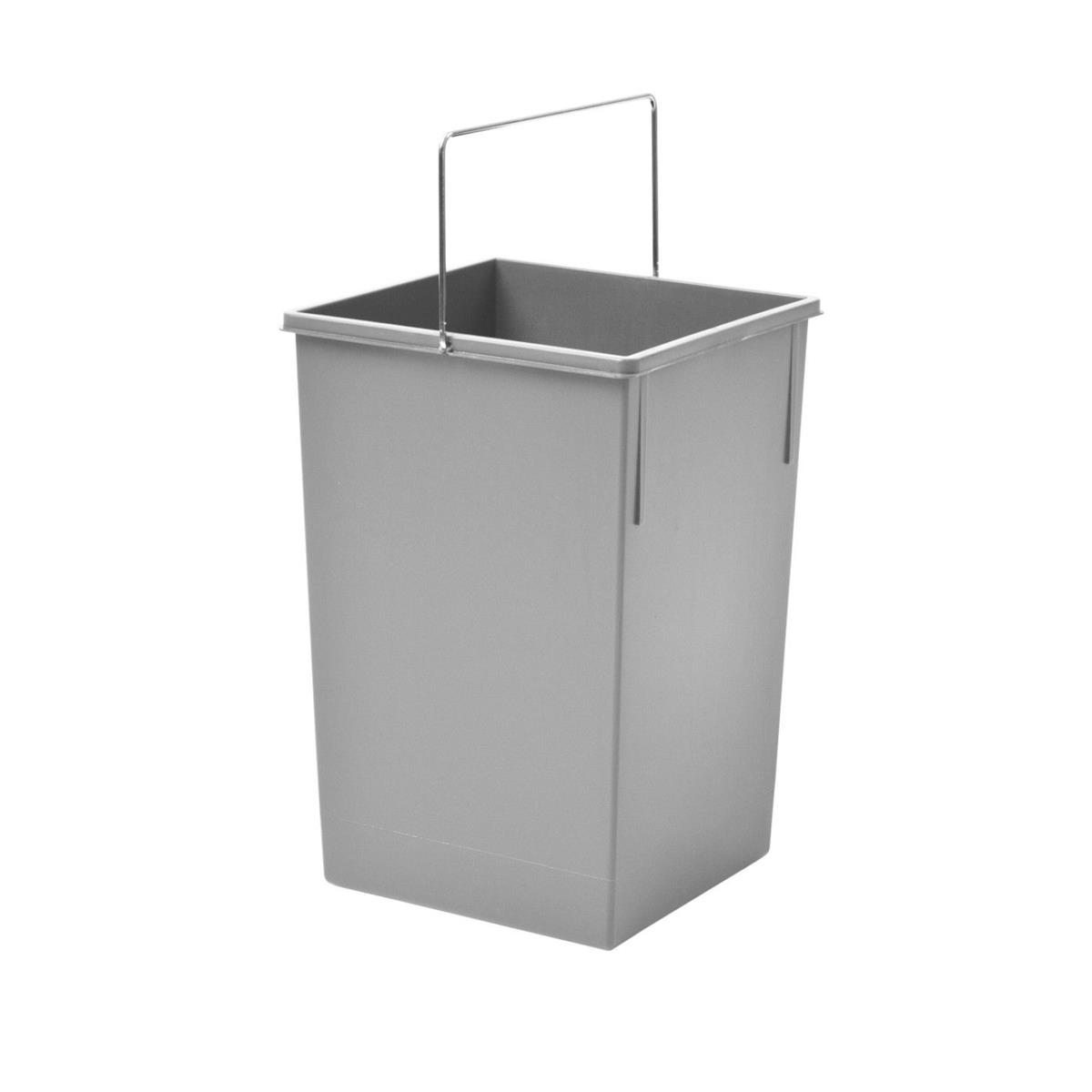 Hailo Inneneimer 1091309 hellgrau 15 Liter 225 x 230 x 340 mm und Henkel