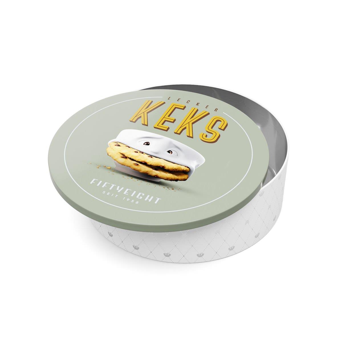 TV Tasse Blechdose 03.03 Lecker Keks rund Vorratsdose
