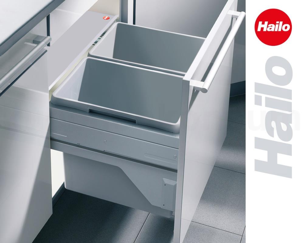 Hailo Abfallsammler 3610621 CS Slide Euro-Cargo-S 2x 30 Liter