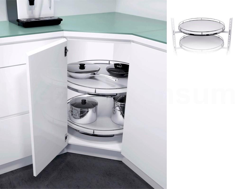 Eckschrank Recorner 4/4 Drehbeschlag 900er 2maxx Drehboden