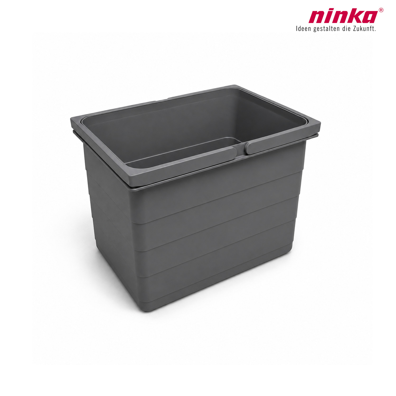 ninka Inneneimer 5078.21 eins2vier dunkelgrau 15 Liter 306 x 230 x 250 mm