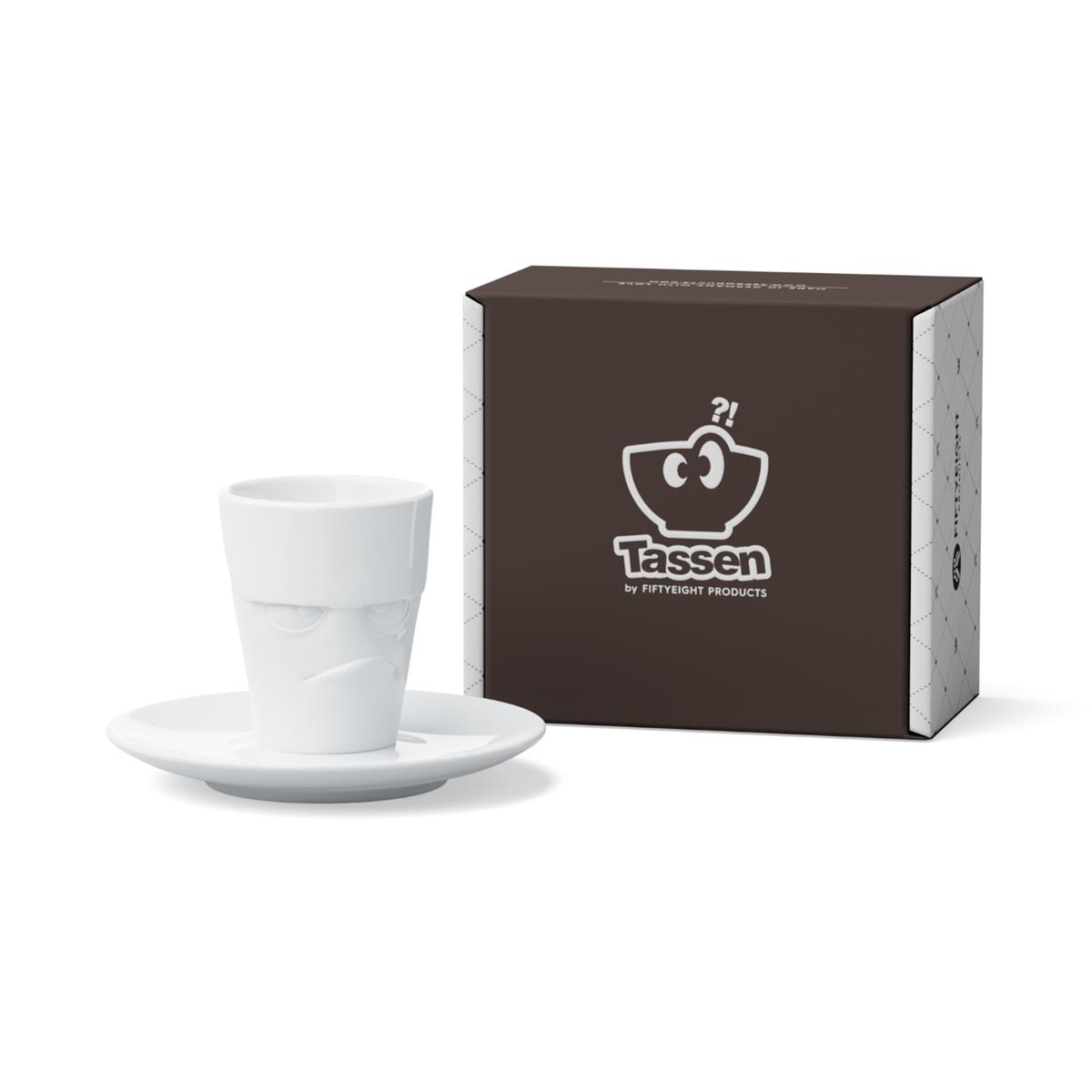 TV Tasse Espresso Mug 15 Grummelig weiß mit Henkel