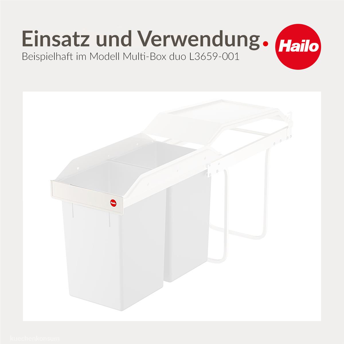 Hailo Griffblende 1125319 weiß für Multi-Box 3659-00