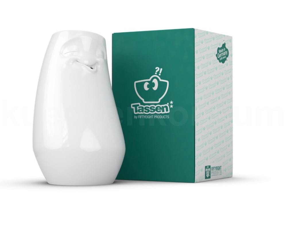 TV Tasse Vase 91.01 Entspannt lang weiß Blumenvase