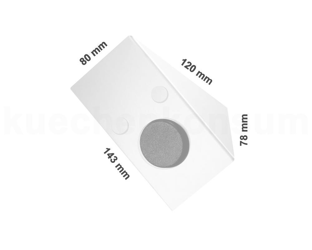 Thebo Keilsteckdose 226896S Edelstahl S 689 Schalter