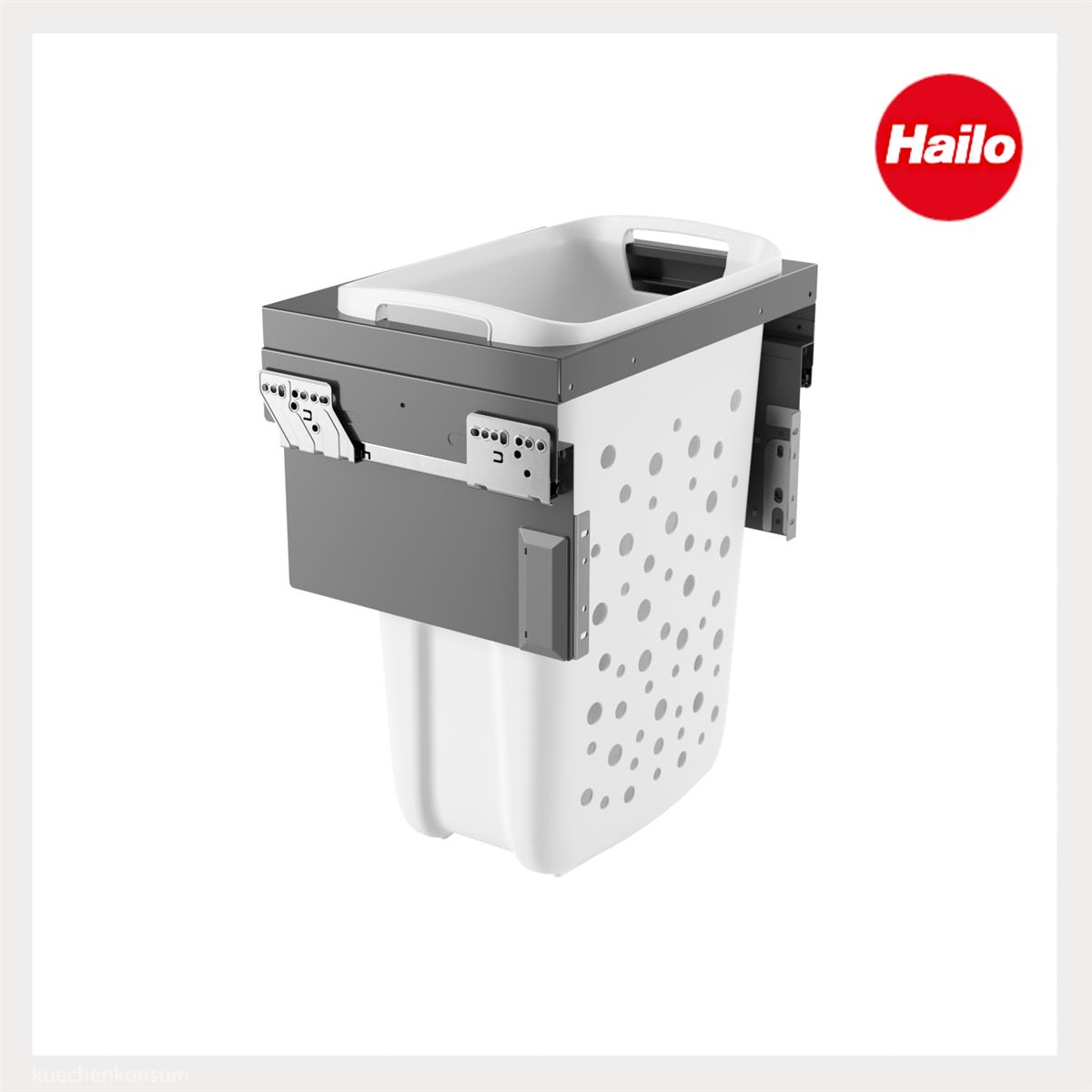 Hailo Wäschesammler 3270491 Laundry Carrier 45 Einbau Wäschekorb Bad 33 Liter