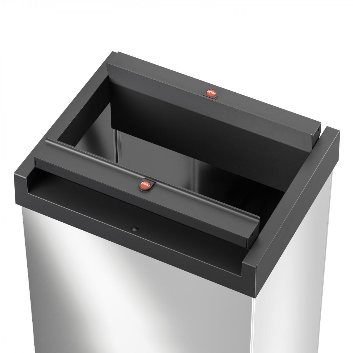 HAILO Big-Box Swing XL 52 Liter Edelstahl/schwarz 8602110