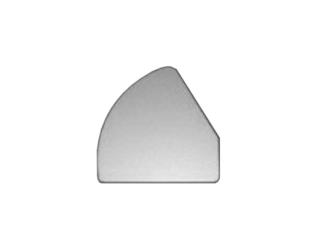 Schulte EVOline Deckel 90.766 links silber für Dock Steckdosenleiste