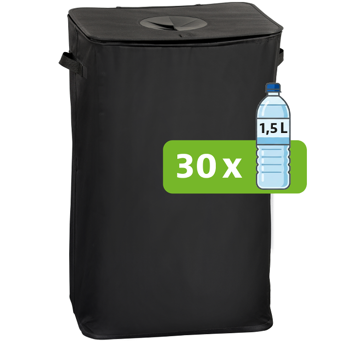 Kesper Flaschenbox 19593 schwarz Polyester 41 x 33 x 72 cm