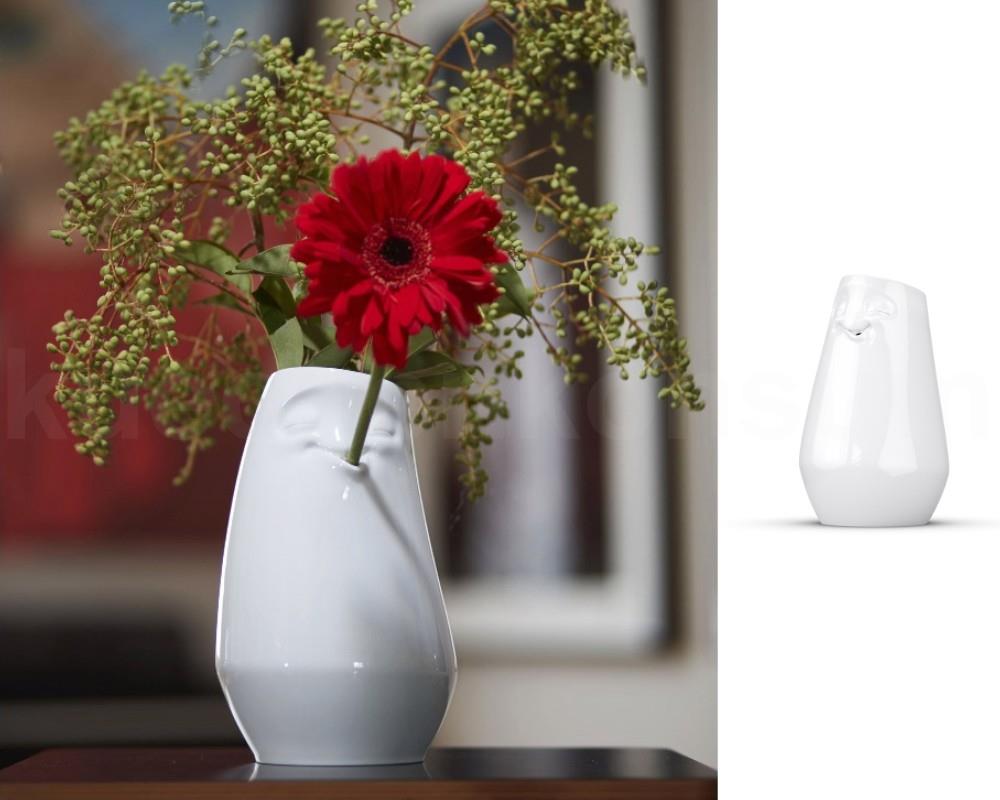 TV Tasse Vase 91.01 Entspannt lang weiß Blumenvase