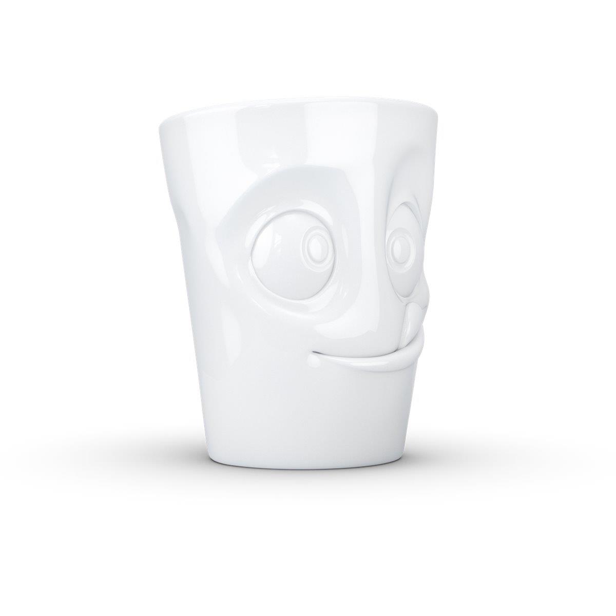 TV Tasse Kaffeebecher 86 Henkelbecher Lecker weiß