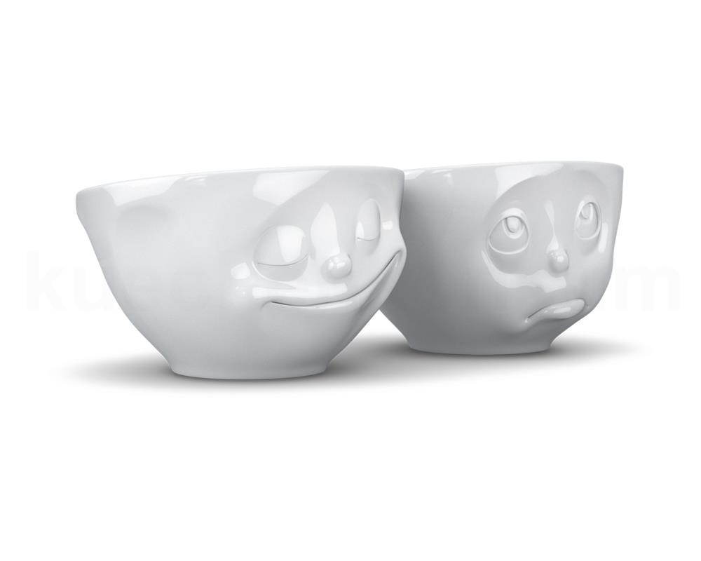 TV Tasse Schälchen-Set 23.01 Glücklich und Och Bitte mittel weiß