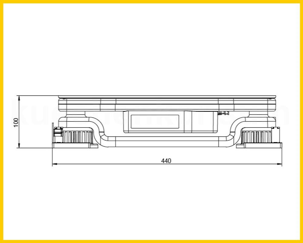Linak Baselift Höhenverstellung BASE1 Einheit 100mm Systemfuß