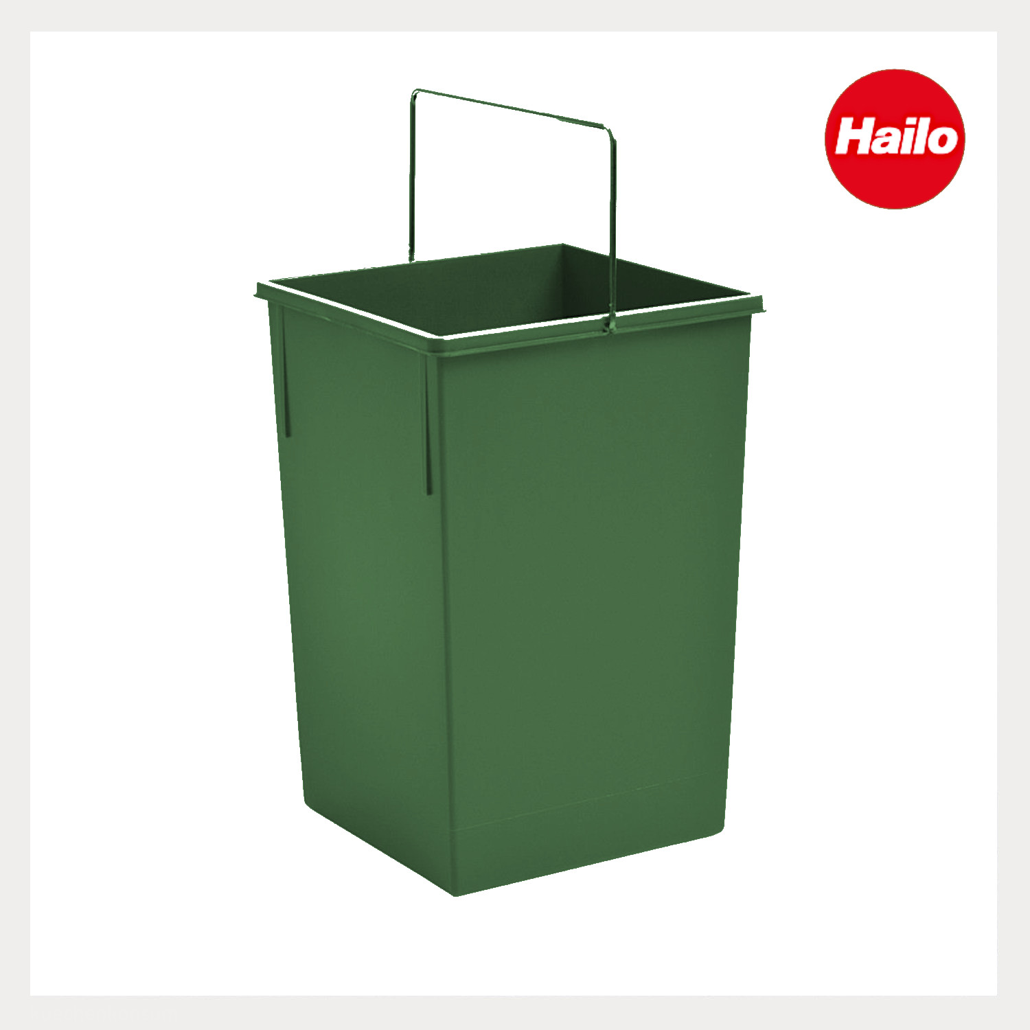 Hailo Inneneimer 1073259 grün 15 Liter 220 x 230 x 350 mm mit Deckel