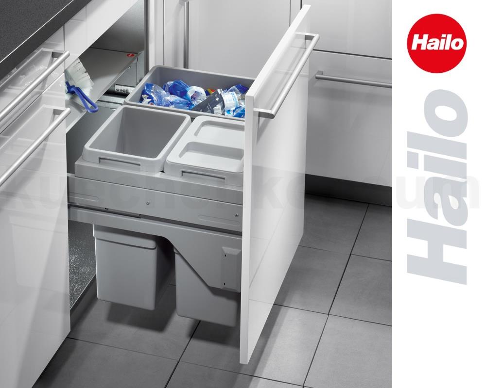 Hailo Abfallsammler 3610631 CS Slide Euro-Cargo S 2x 13 + 30 Liter
