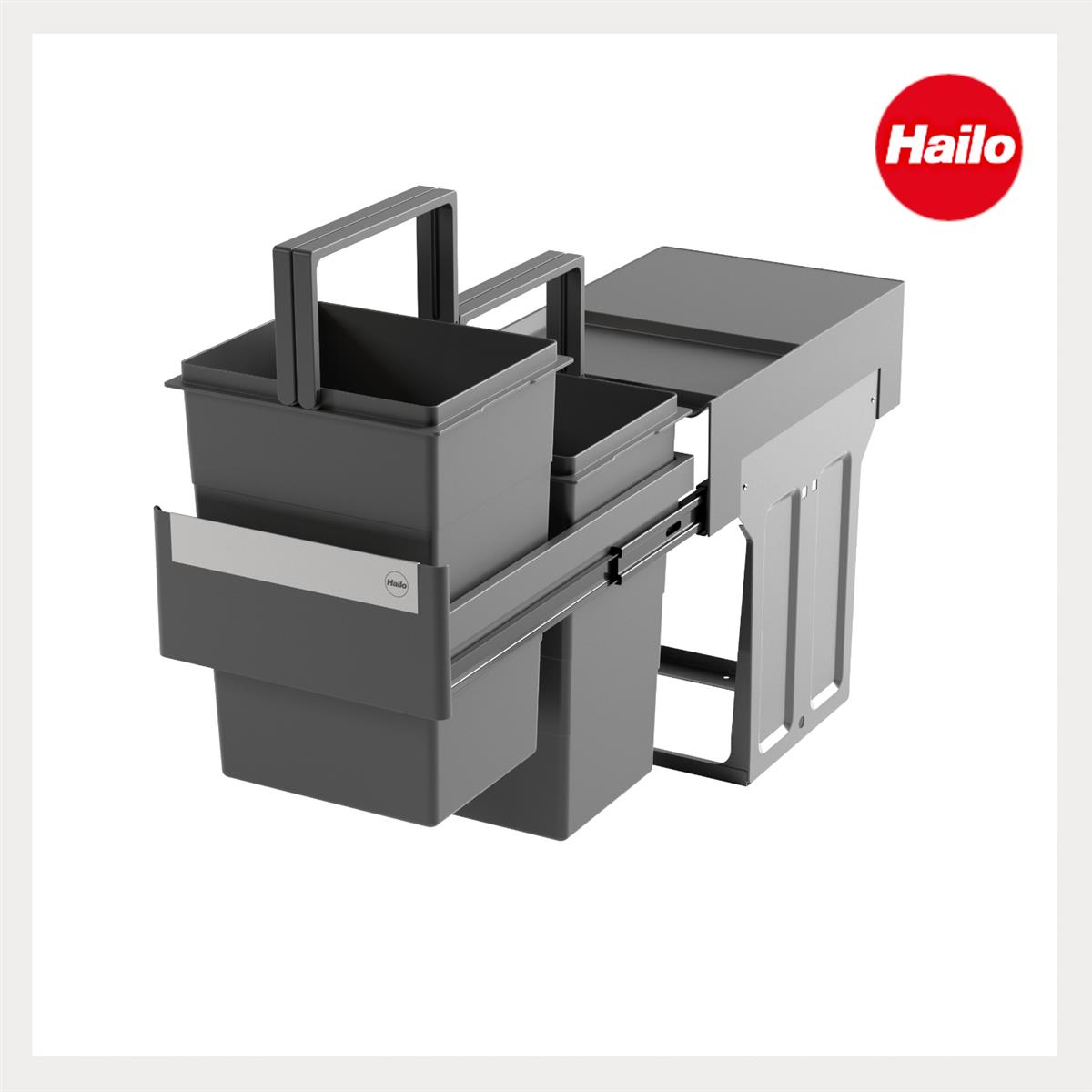 Hailo Abfallsammler 3666901 TA Swing Tandem 2x13 Liter