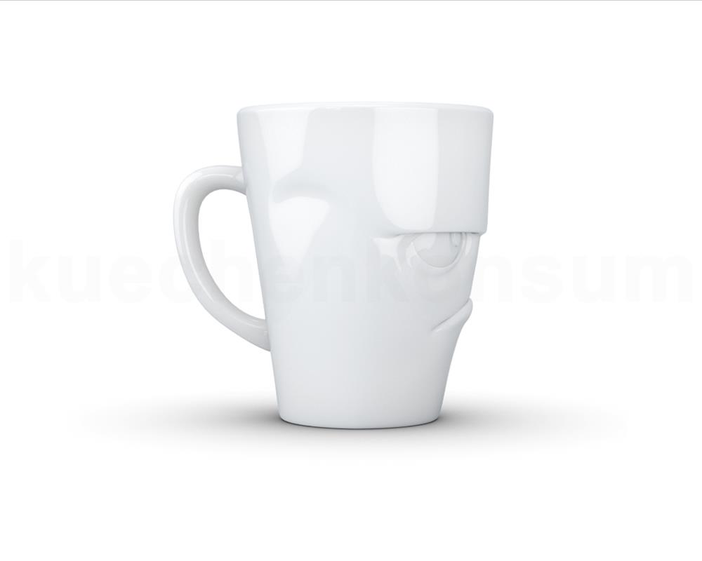 TV Tasse Kaffeebecher 81.01 Henkelbecher Grummelig weiß