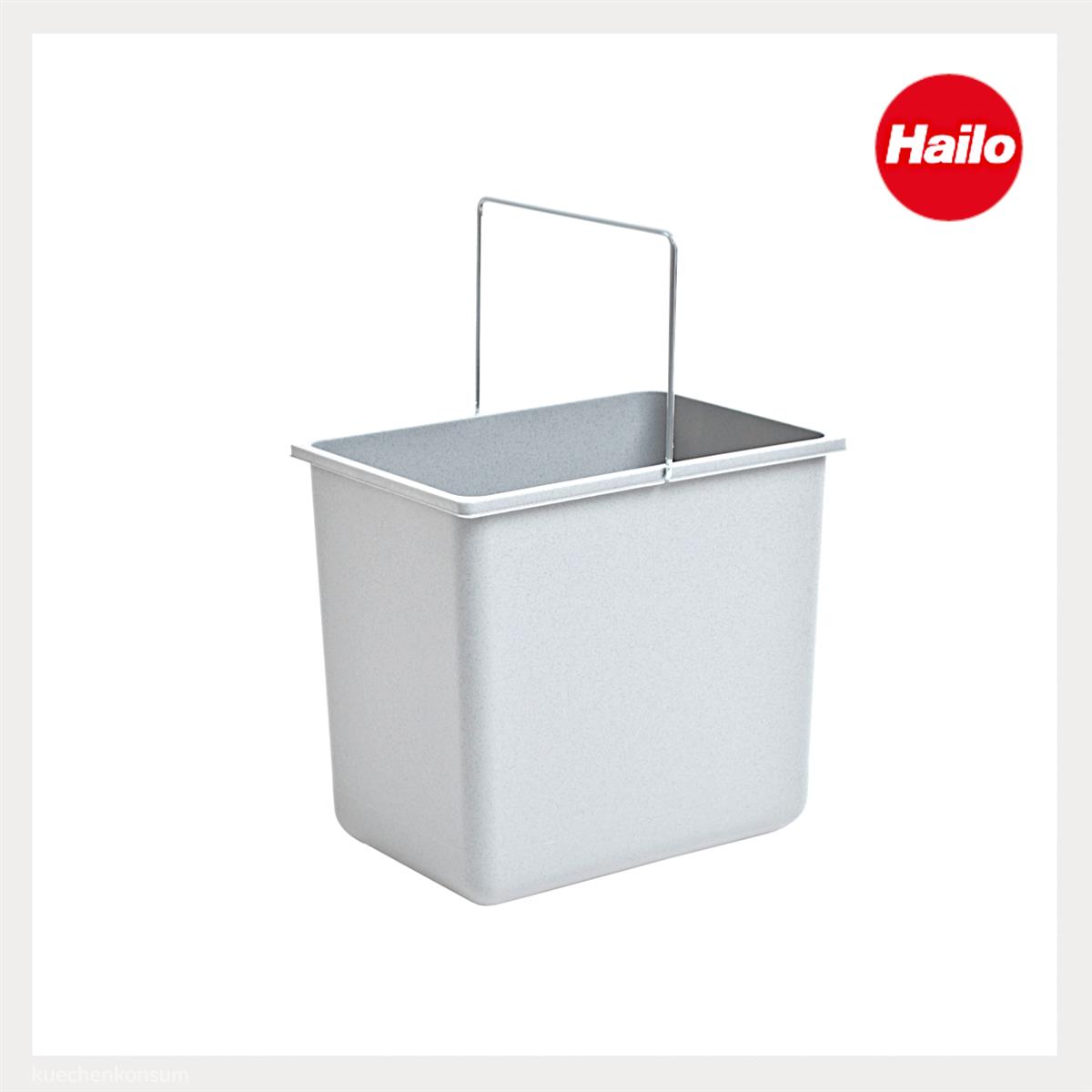 Hailo Inneneimer 1086249 hellgrau 18 L 316 x 226 x 286 mm mit Henkel