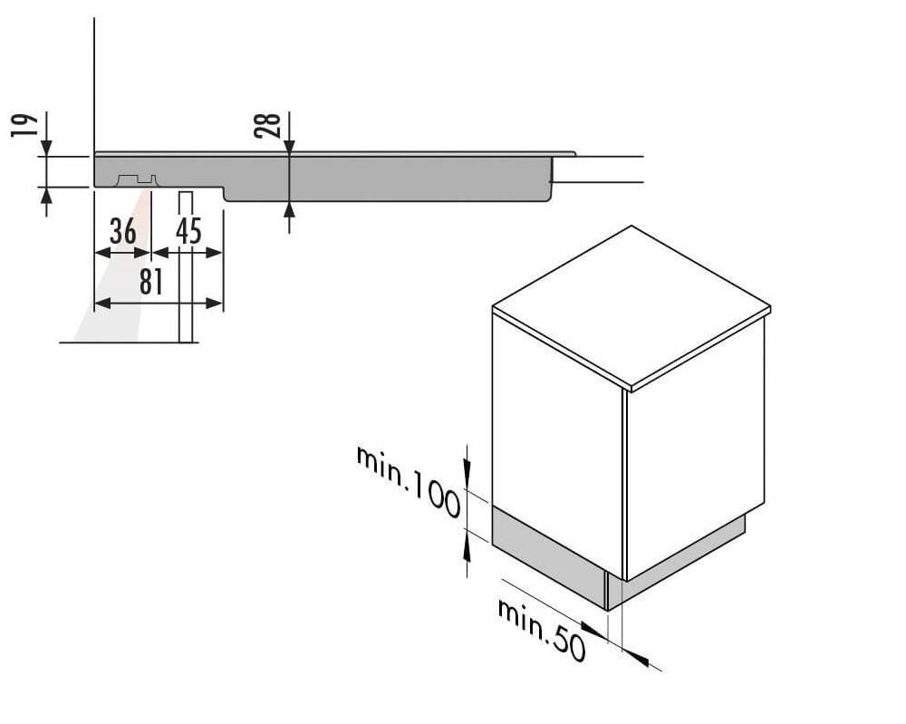 Hailo Öffnungssystem 3697301 Libero 3.0 (HFO) mit Adapter für Auszüge