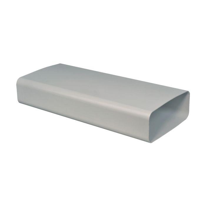 optimAIRo 150 Vierkantrohr N20004 1 m 222 x 89 mm Kunststoff weiß ohne Muffe