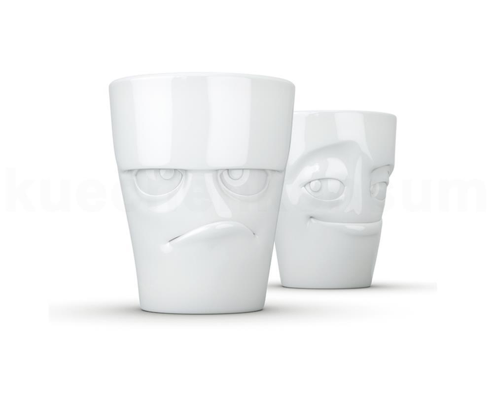 TV Tasse Kaffeebecher 81.82 Henkelbecher Grummelig + Verschmitzt weiß