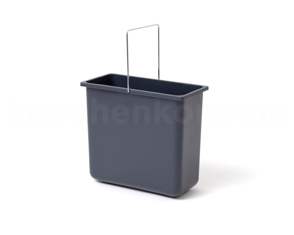 Hailo Inneneimer 1049479 grau 12 L 316 x 154 x 287 mm mit Henkel