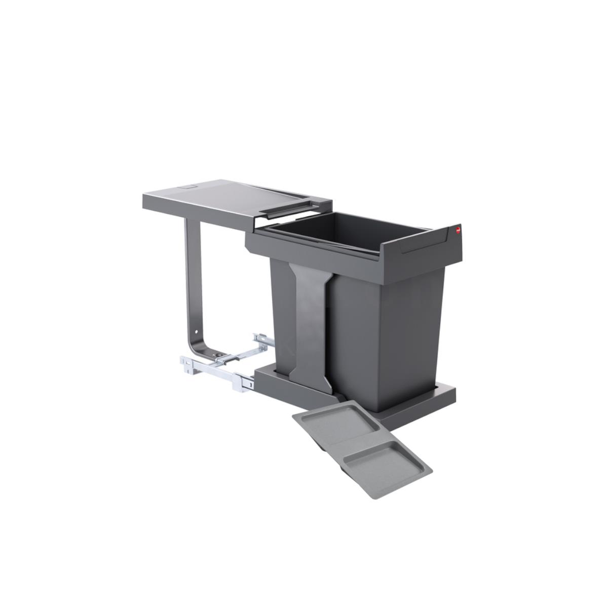 Hailo Abfallsammler 3635002 AS Swing Solo manuell 20 Liter mit Deckel