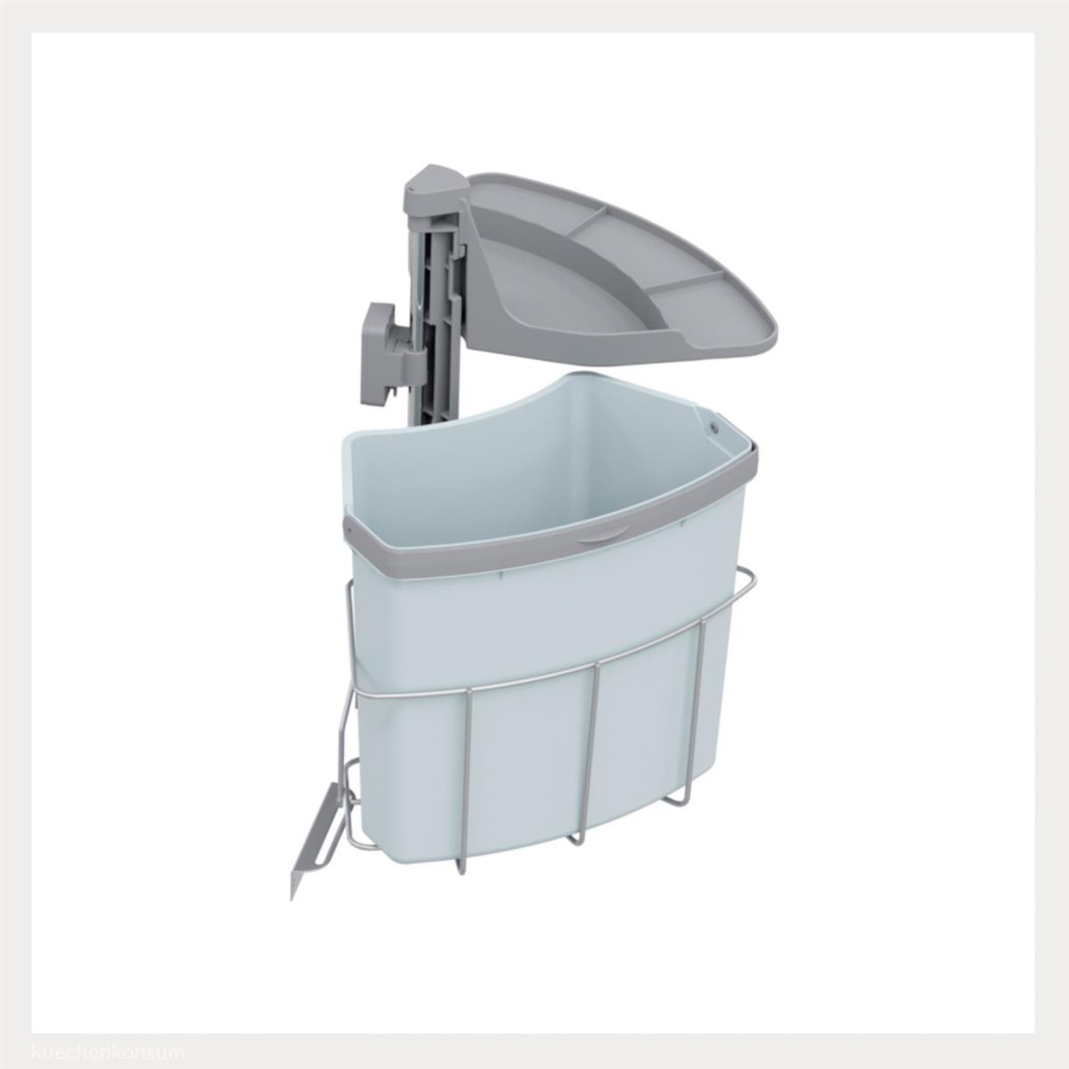 Abfallcenter Nr. 720360 Schwenkeimer Junior 18 Liter grau
