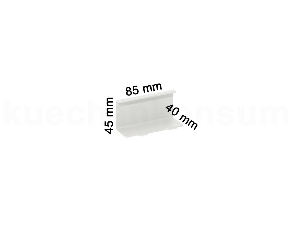 Linero MosaiQ 2er Hakenleiste titangrau 85 x 45 x 40 mm
