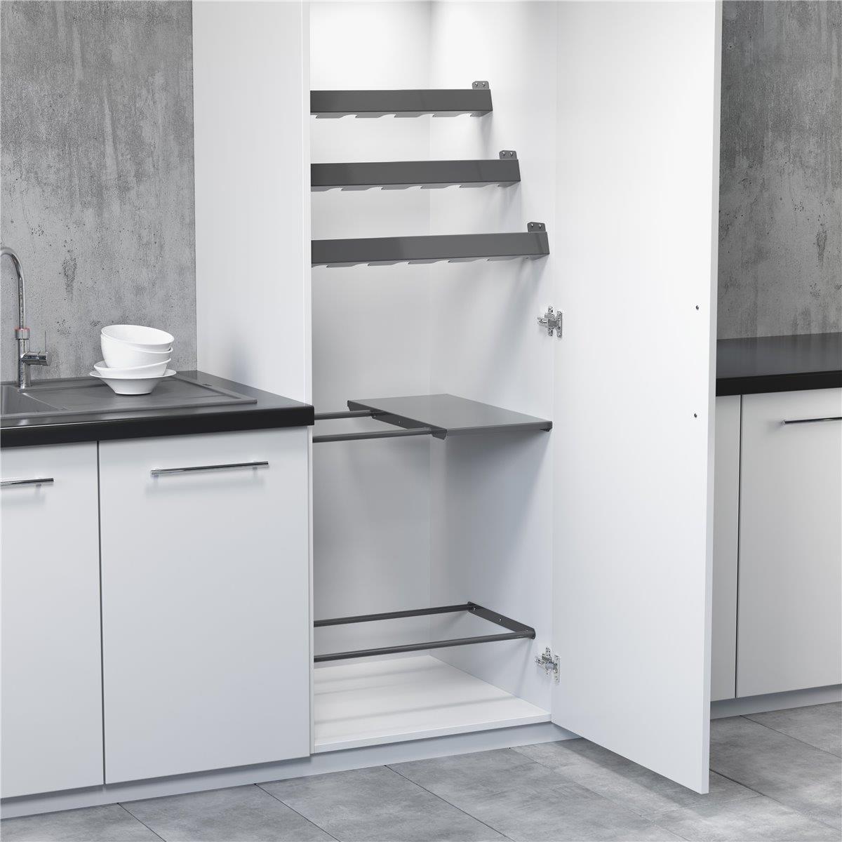 Hailo Flaschenhalter 3273631 für 6 Weinflaschen im 60er Schrank