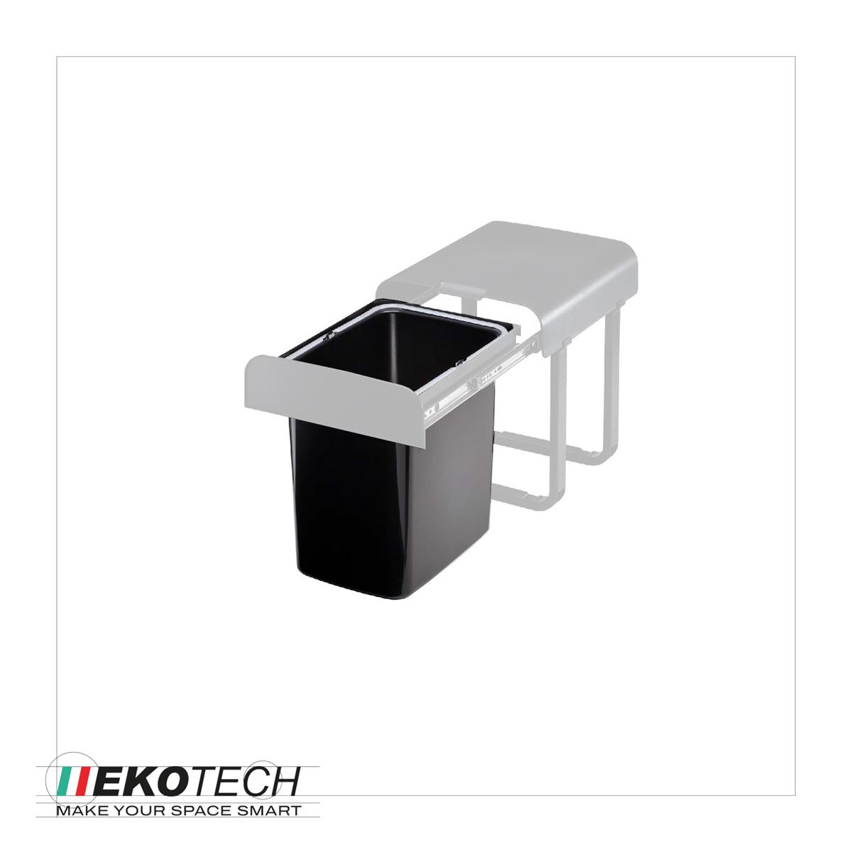 Ekotech Ersatzeimer 16 Liter für Aladin oder Ekko Schwarz