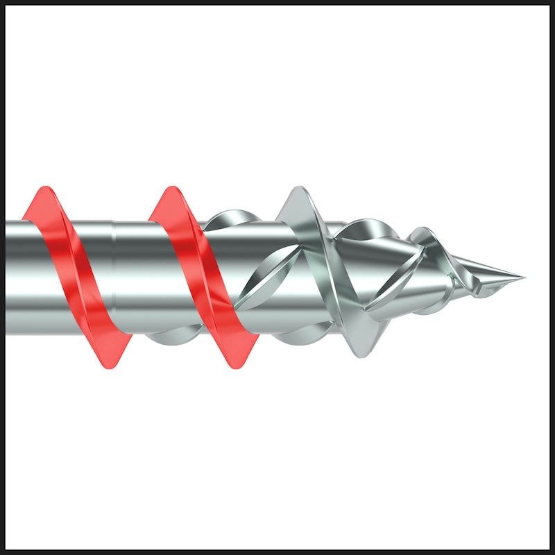 Würth ASSY 4 CSMP Universalschraube 5 x 25 mm, RW20, verzinkt, Vollgewinde, 500 Stück