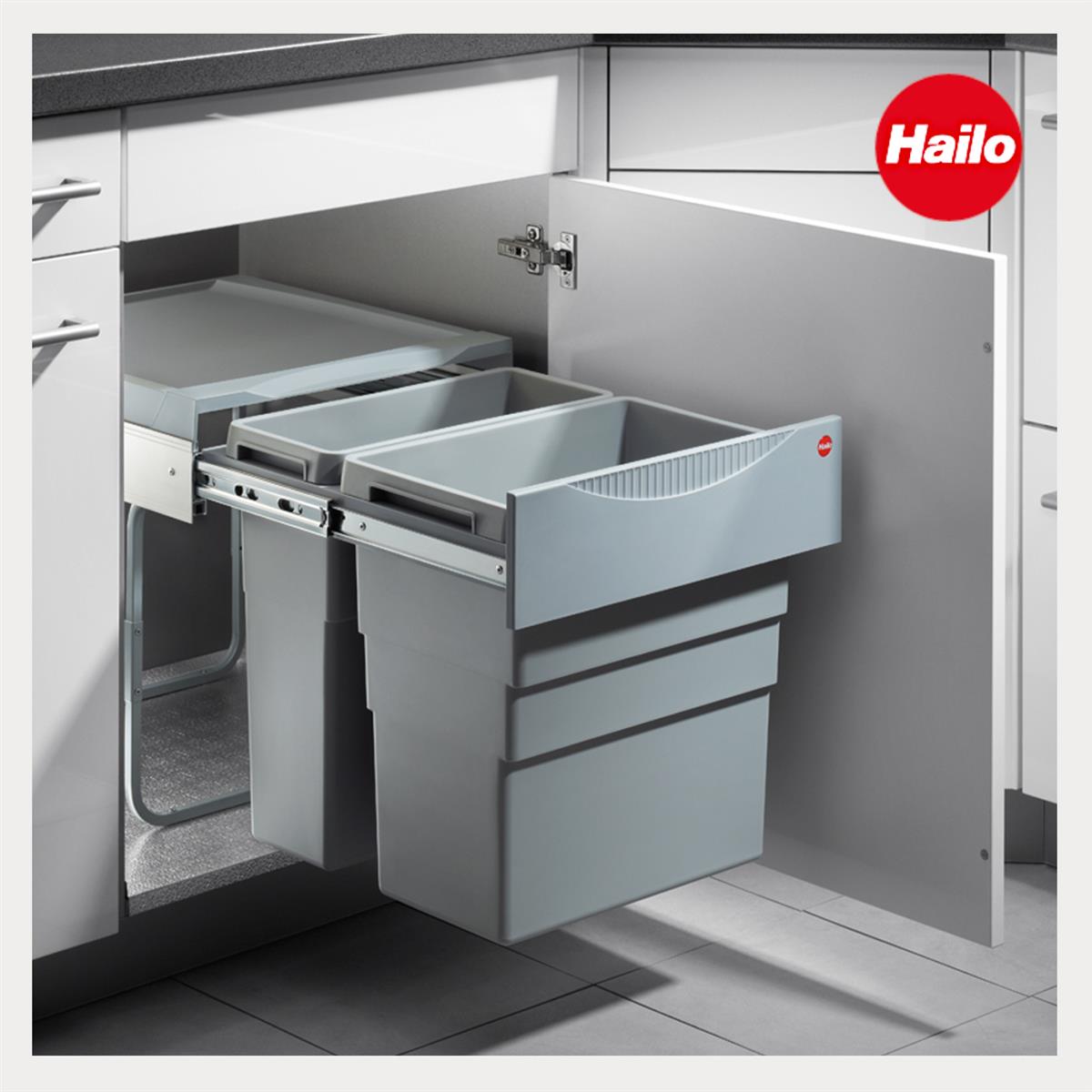 Hailo Abfallsammler 3668501 TE Swing Easy Cargo 30 + 19 Liter