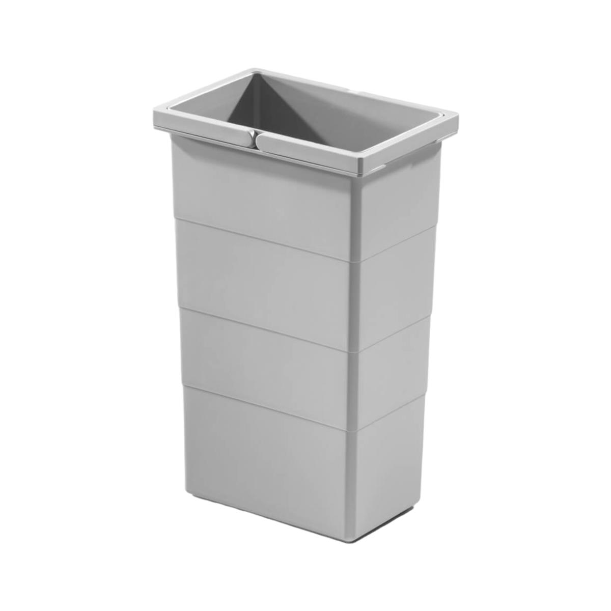 Hailo Inneneimer 1075969 hellgrau 10 Liter 226 x 156 x 350 mm 2 Henkel