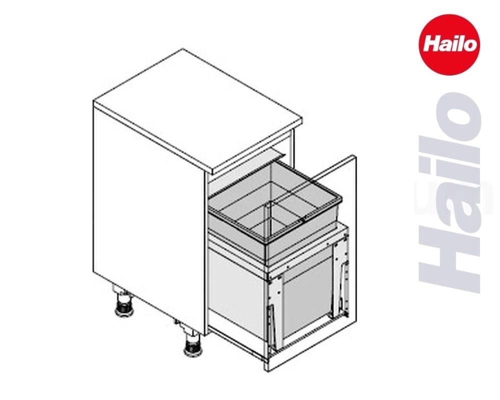 Hailo Abfallsammler 3631481 XL Inset 450 55 Triple-XL 55 Liter