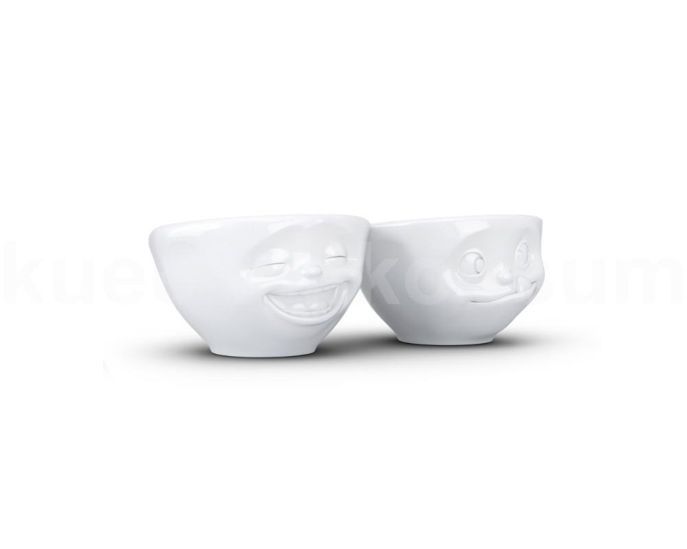 TV Tasse Dip-Set 25.01 Lachend und Lecker klein weiß