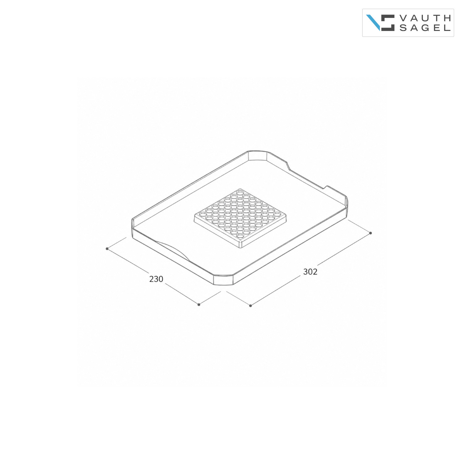 Vauth Sagel Deckel für Mülleimer 720843 Envi Free Bio 230 x 302 mm Anthrazit Grün