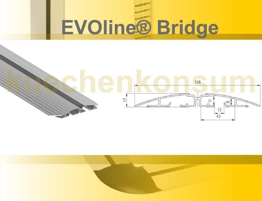 Schulte EVOline Bridge 01.100 Kabelbrücke Aluminium verschraubbar 1000 mm