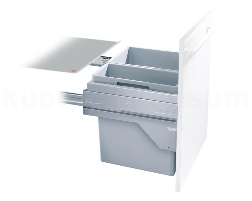 Hailo Abfallsammler 3610521 CS Slide Euro-Cargo-S 30 + 19 Liter