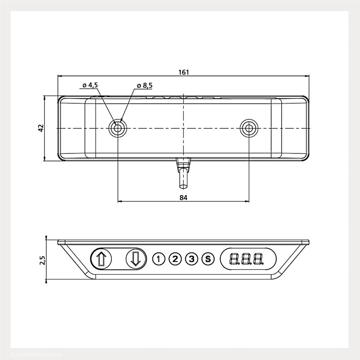 Linak Desk Panel Steuerung DP1CS00 AUF / AB Bedienelement