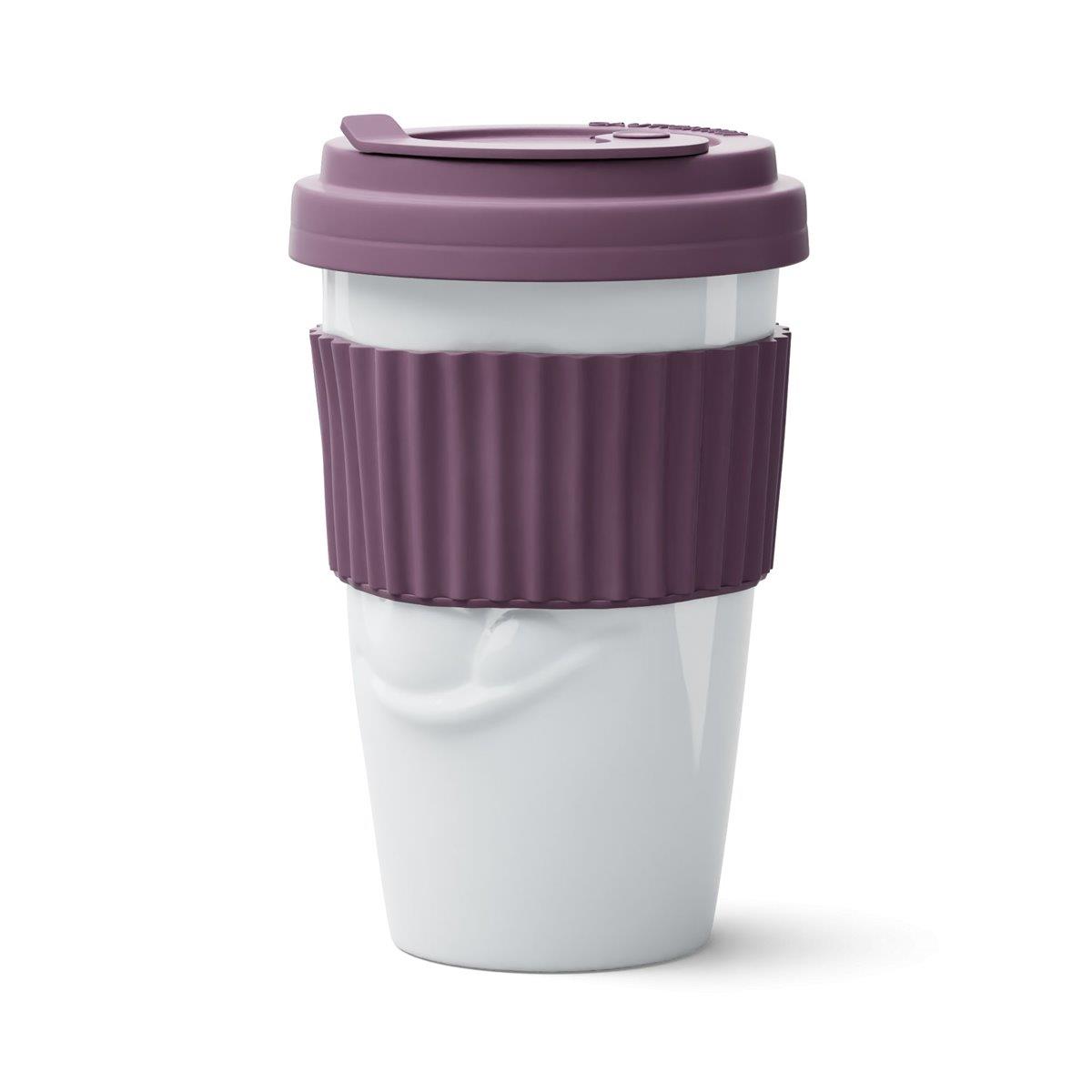 TV Tasse Kaffeebecher 02 To Go Lecker Weinbeere