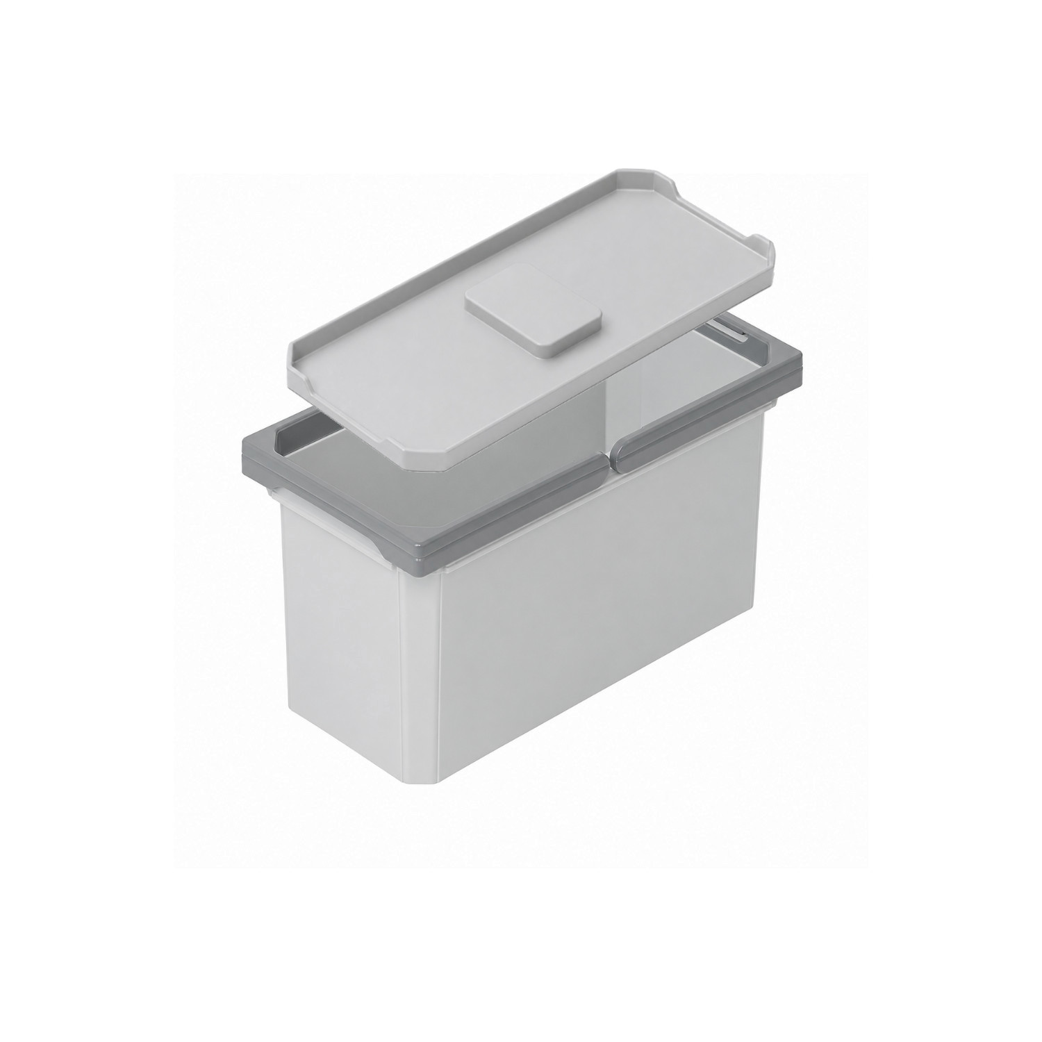 Vauth Sagel Mülleimer 720823 mit Deckel Envi Free 183 x 382 x 216 mm Grau