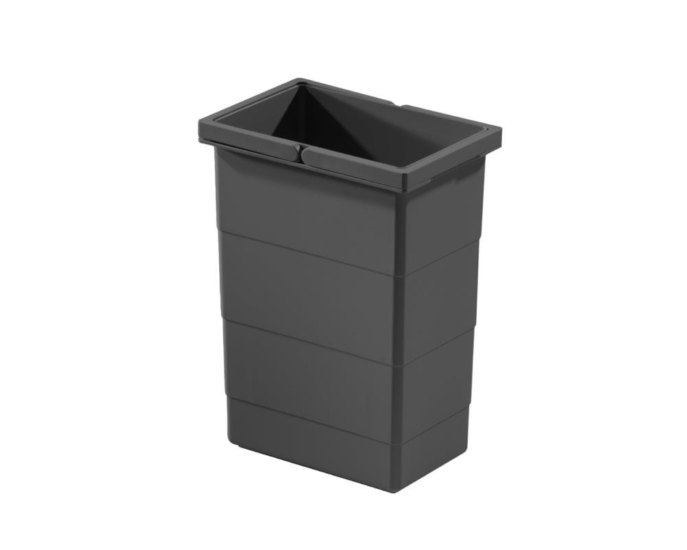 Hailo Inneneimer 1129909 mit Deckel dunkelgrau 8 L 226x156x295 mm