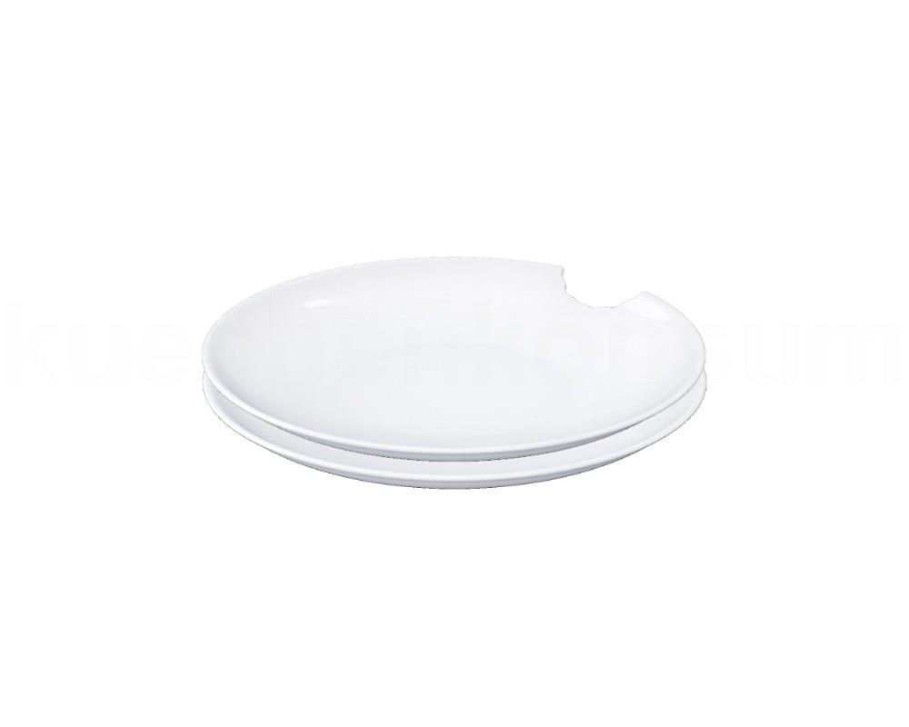 TV Tasse Suppenteller 76 kleiner Teller mit Biss rund 2er Set 18 cm