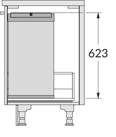 Hailo Abfallsammler 3273101 Wertstoffbox 53 L schwarz