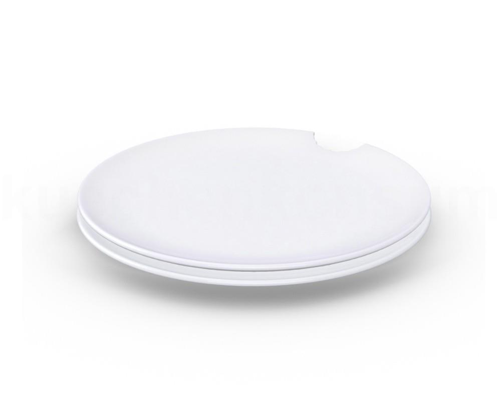 TV Tasse Speiseteller 74.01 großer Teller mit Biss rund 2er Set 28 cm weiß