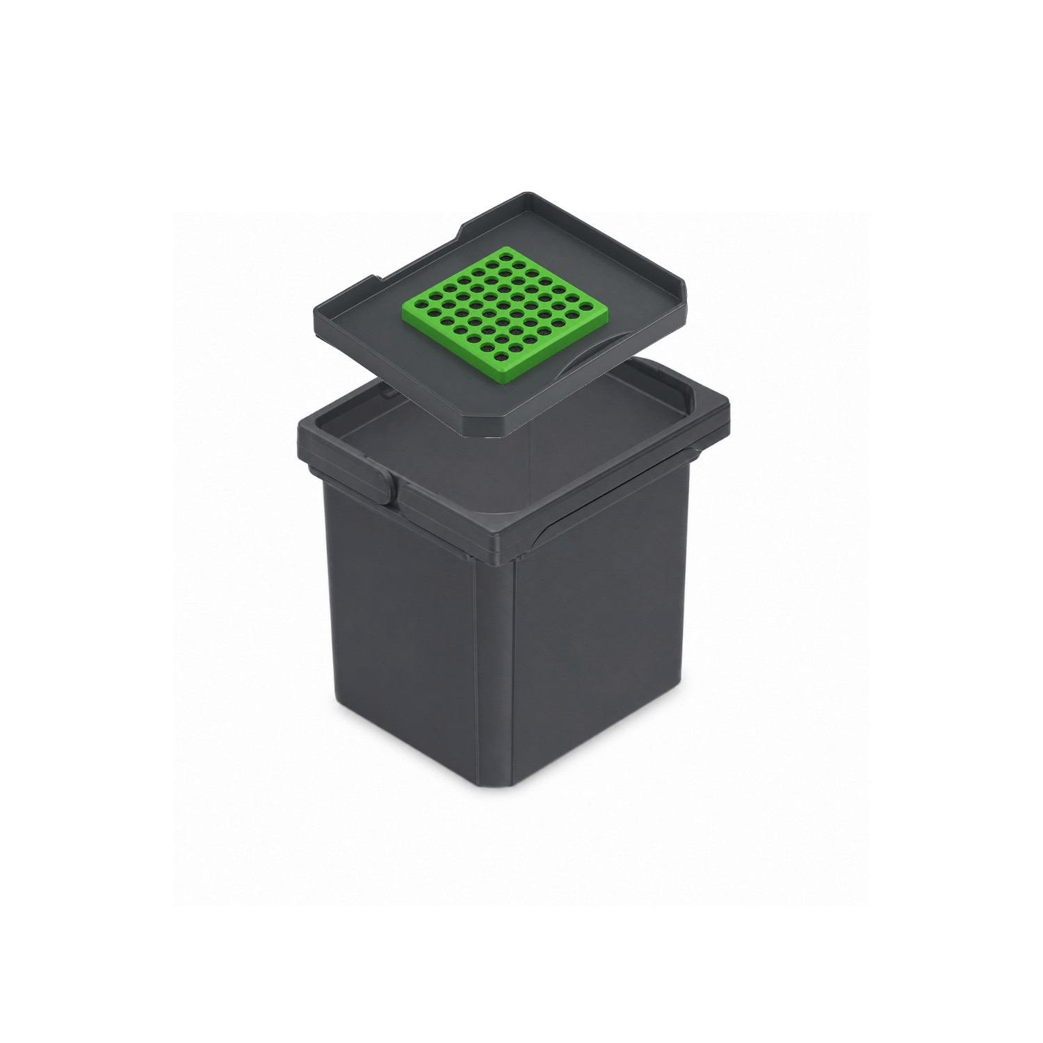 Vauth Sagel Mülleimer 720801 mit Filter-Deckel Envi Free 230 x 191 x 216 mm Anthrazit