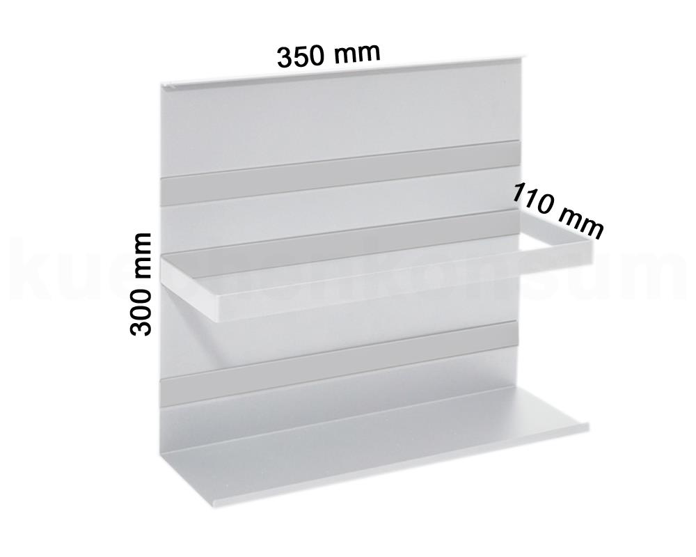 Linero MosaiQ Universalablage 300 mit Rahmen titangrau 350 x 110 x 300 mm