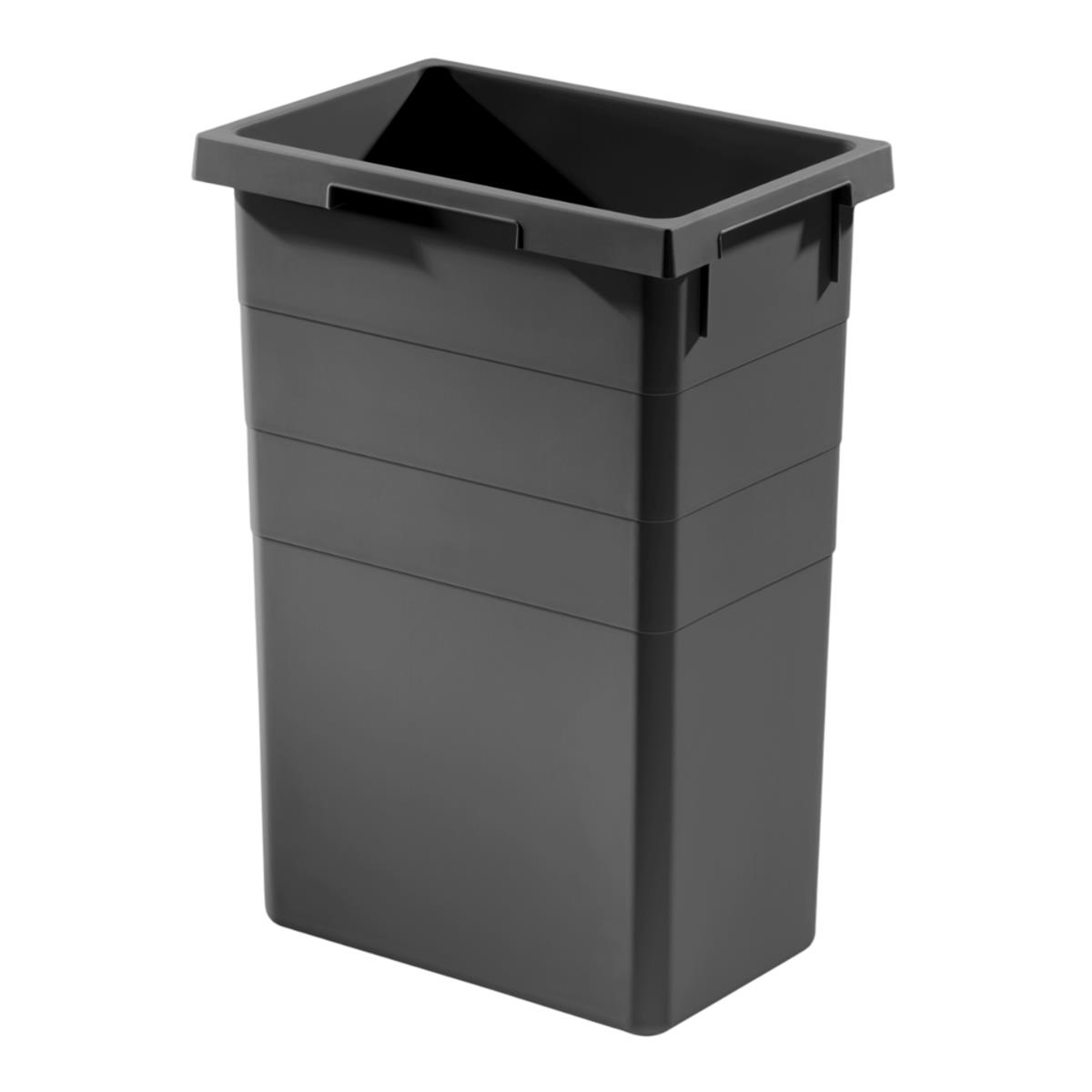 Hailo Inneneimer 1132999 dunkelgrau 38 Liter 378 x 261 x 522 mm
