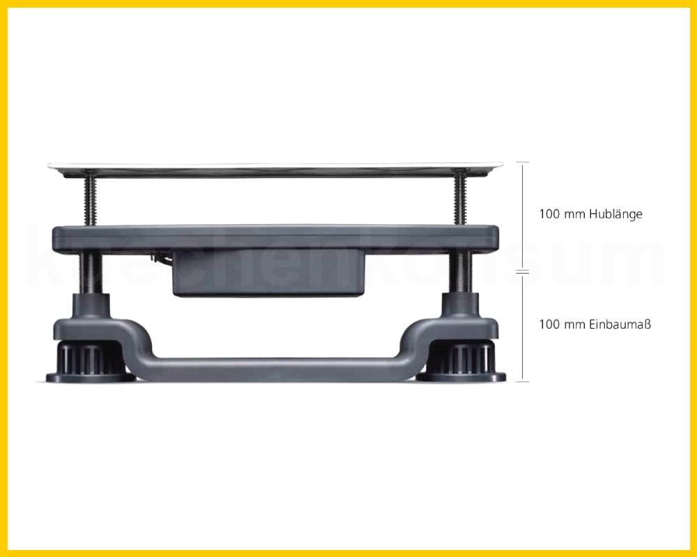 Linak Baselift Höhenverstellung BASE1 Einheit 100mm Systemfuß